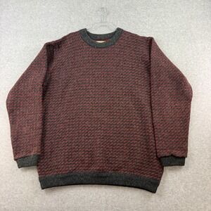 Vintage LL BEAN Sweater Mens Size XXL Norway Wool Rayon Norwegian Birdseye VTG